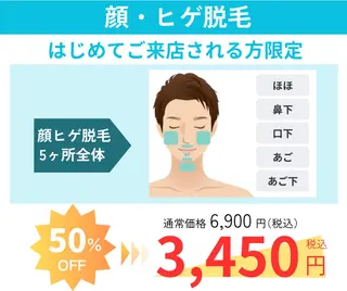 メンズ 都度払い制メンズ脱毛 オーナーのエステ・リラクイメージ