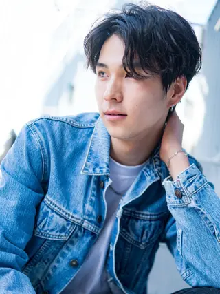 メンズ メンズカット/センタ ーパート /マミヤのヘアスタイル