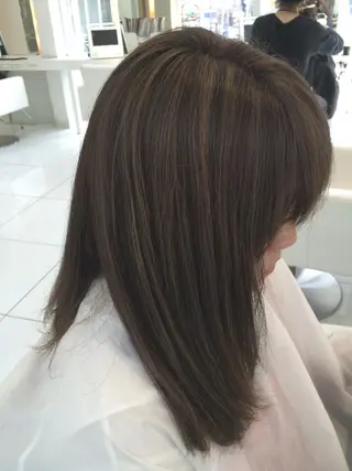 セミロング ロング カラー 内藤 達也のヘアスタイル