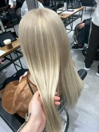 ロング カラー ENA💗NEXT /ハイトーンエクステのヘアスタイル