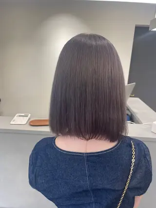 ミディアム ♡似合わせハイトーン ♡maiのヘアスタイル
