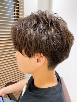 メンズ ハイライト⭐️上野 高広のヘアスタイル
