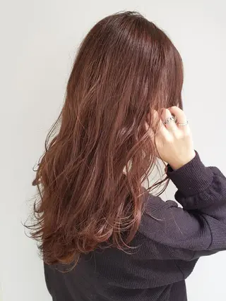 カラー セミロング 美髪⭐︎髪質改善 井上 康司のヘアスタイル