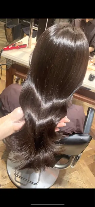 セミロング カラー ご新規様限定 透明感カラーKANAのヘアスタイル