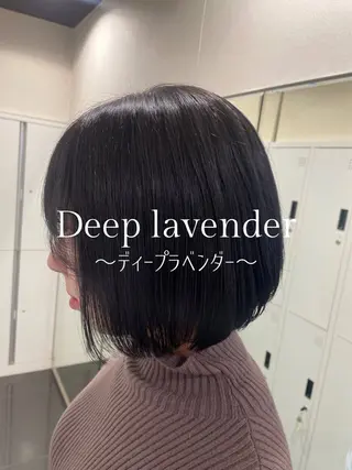 ミディアム カラー ハイトーン/レイヤー 似合わせ・ユキノのヘアスタイル
