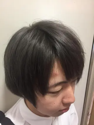ショート カラー メンズ 縮毛矯正×髪質改善 店長　DAITOのヘアスタイル