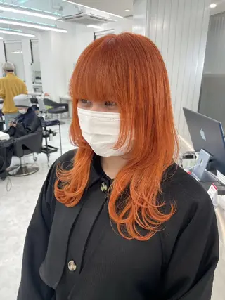 セミロング ヘアアレンジ カラー 🪞【公式】表参道 🪞knot🪞のヘアスタイル