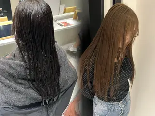 ロング カラー ayaka🫧 梅田ダブルカラーのヘアスタイル