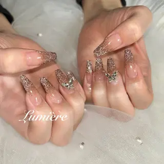 ネイル Lumière｜ ロング｜ワンホンのネイルデザイン