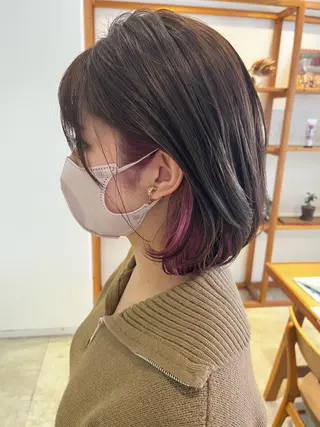 ショート hoNua. 栄/透明感カラーのヘアスタイル