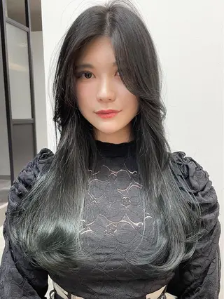 ロング 韓国風レイヤー ショート/犬塚 優介のヘアスタイル