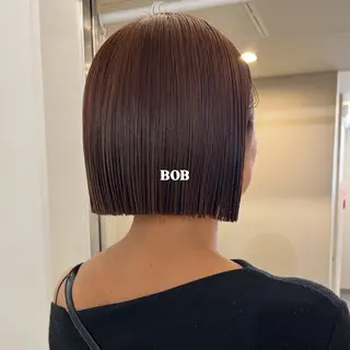 ショート カラー 切りっぱなしBOB 職人💜Anzuのヘアスタイル