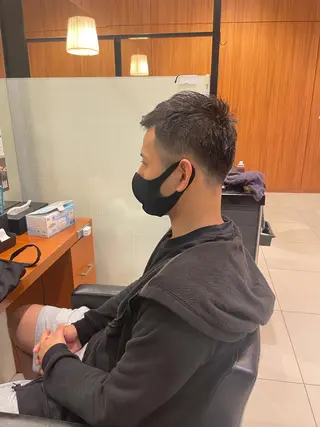 ショート メンズ 髙田 千華 髪質改善ストレートのヘアスタイル