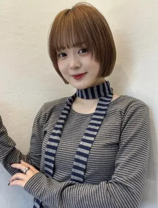 ショート レイヤー/透明感 /髪質改善/ほのかのヘアスタイル