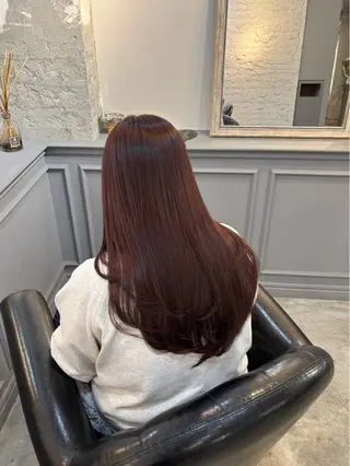 ロング カラー 関口 玲那のヘアスタイル