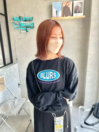 ミディアム カラー 一ノ瀬 暁のヘアスタイル