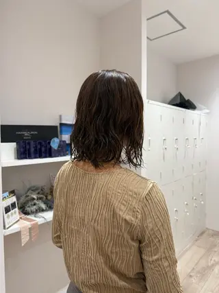 ミディアム カラー RosierBlue 工藤のヘアスタイル
