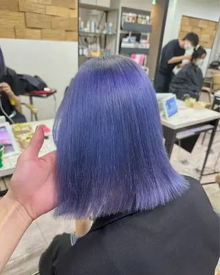 ミディアム カラー 🦄ハイトーンカラー 🦄まるおしょうのヘアスタイル