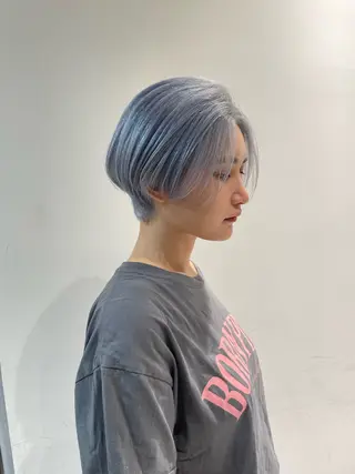 ショート カラー 💜ハイトーン💛 マジカルかいちゃんのヘアスタイル