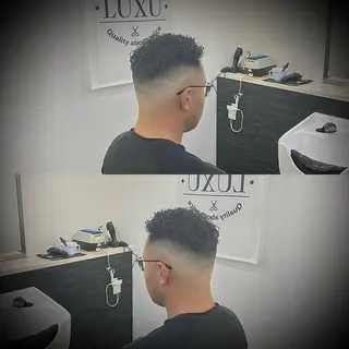ショート パーマ メンズ 高橋 遼生のヘアスタイル