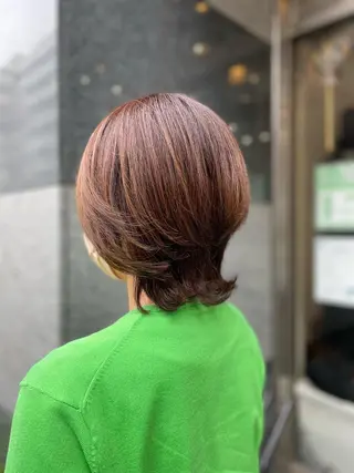 ミディアム カラー 💎白髪染めも対応 🙆👌山本明菜のヘアスタイル