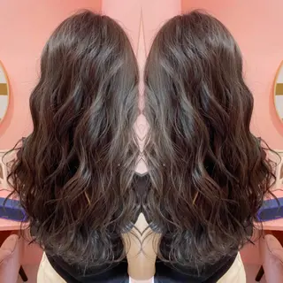 セミロング カラー プル艶職人/ にしものヘアスタイル