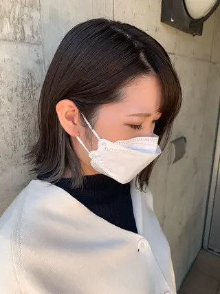 ショート カラー ミルクティーベージュ ブリーチ 店長 清水のヘアスタイル