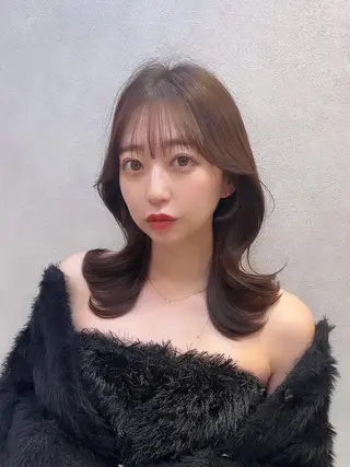 ロング カラー ヘアアレンジ 🩷韓国ヘア/ヨシン モリ🩷Maikaのヘアスタイル