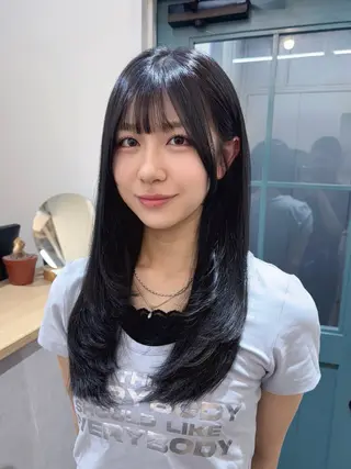 ロング チヒョ🦋 韓国hair🇰🇷のヘアスタイル