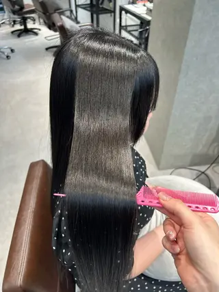 ロング カラー ninaアイドル前髪 ×透明感🎀のヘアスタイル