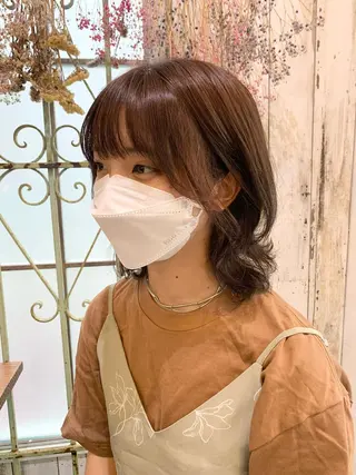 ミディアム カラー 髪質改善☆ 縮毛矯正miyuのヘアスタイル