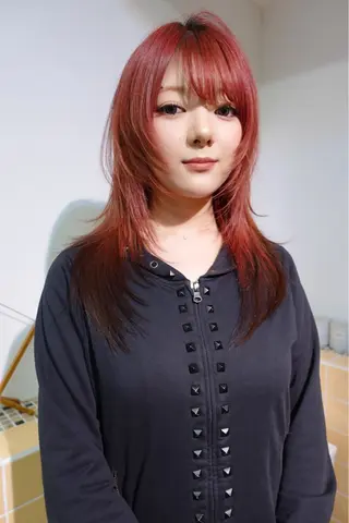 セミロング カラー sakura🌸 レイヤー/韓国ヘアのヘアスタイル