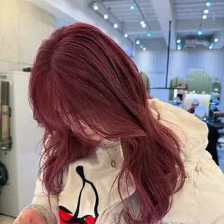 セミロング カラー 💘韓国レイヤー上 品カラーruru💘のヘアスタイル