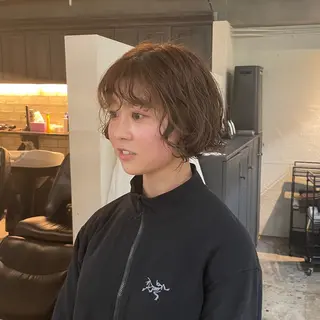 ショート パーマ 野村矩樂/パーマ /縮毛矯正のヘアスタイル