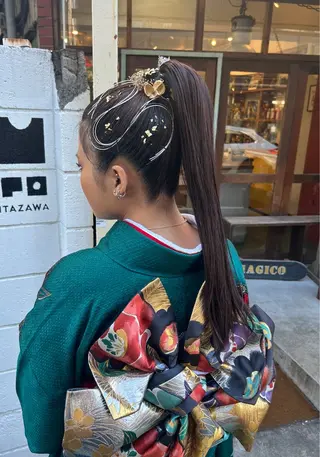 ヘアアレンジ MiRI💜地毛級 エクステ✖似合わせ技のヘアスタイル