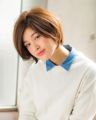 ショート カラー 髪質改善、縮毛矯正 店長浅野太郎のヘアスタイル