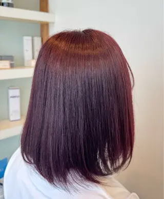 ミディアム フカモト カエデのヘアスタイル