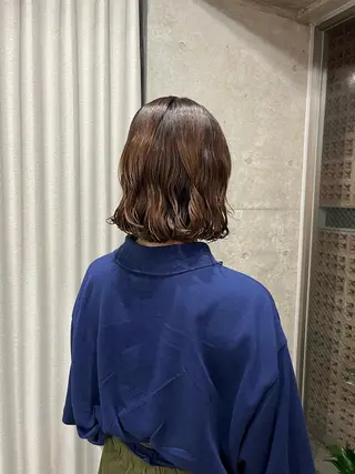 ショート パーマ ロングパーマ木村 ボブパーマのヘアスタイル