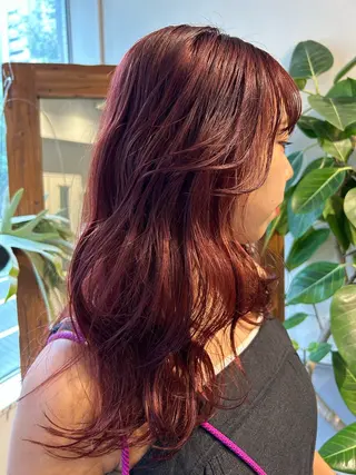 ミディアム カラー 薄暮 マツイ レンのヘアスタイル