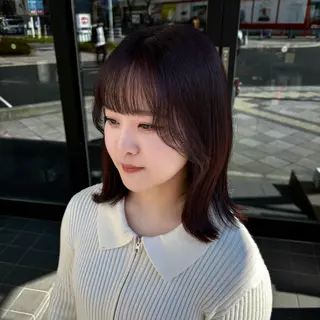 ミディアム Natsuki/韓国 ボブ/レイヤーカットのヘアスタイル