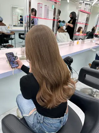 ロング カラー パーマ ヘアアレンジ メンズ 🤍透明感カラー🤍 似合わせ🤍AINEのヘアスタイル