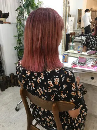 ショート ミディアム セミロング ロング カラー エクステ（レミー毛） NINEのヘアスタイル