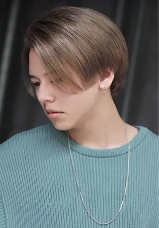 ショート カラー メンズ 横浜縮毛矯正 ☆渋谷良太のヘアスタイル
