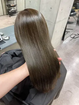 ミディアム カラー 髪質改善/堀江 ケアカラーtoshiのヘアスタイル