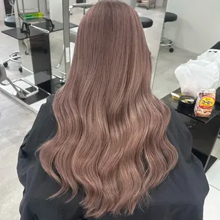 セミロング ブリーチ/ベージュ /natsumiのヘアスタイル