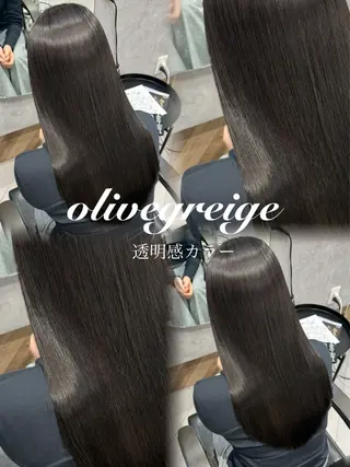 セミロング 柴田樹/大人可愛い 艶髪カラー/髪質改善のヘアスタイル