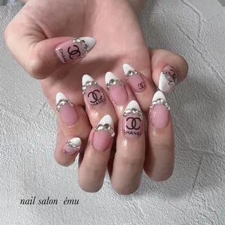 セミロング ネイル nail salon émuのネイルデザイン