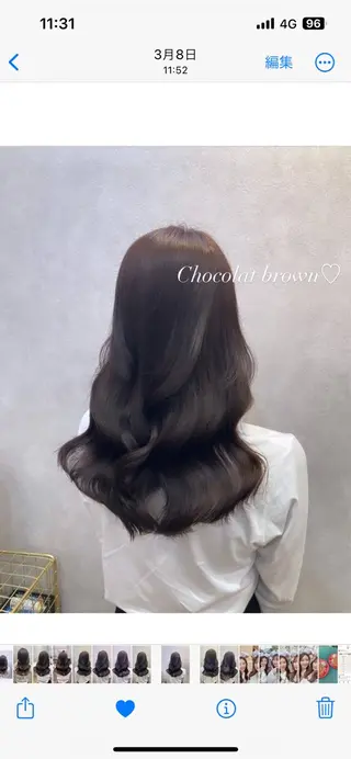 ロング カラー ヘアアレンジ 🩷韓国ヘア/ヨシン モリ🩷Maikaのヘアスタイル
