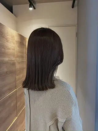ミディアム 葉月/ボブ/ 透明感カラー／中目黒のヘアスタイル