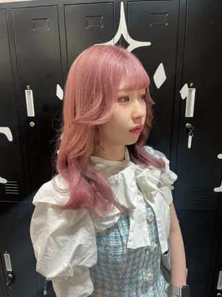 セミロング カラー 【美髪ハイトーン】 髪質改善/大和🎀のヘアスタイル